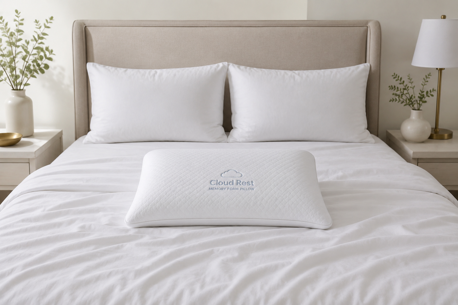 Cloud Rest Memory Foam Pillow angle 2