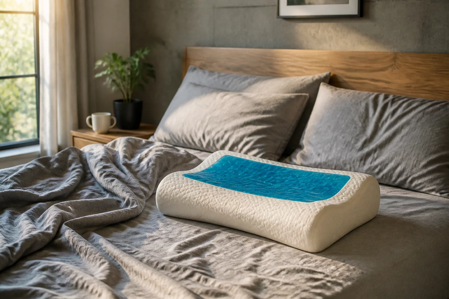 Gel Infused Contour Pillow detail