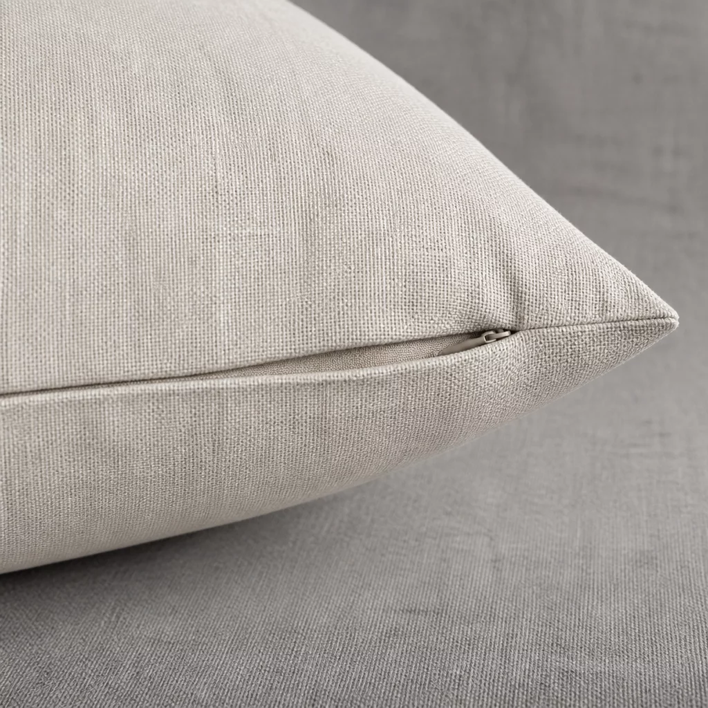 Minimalist Linen Cushion detail